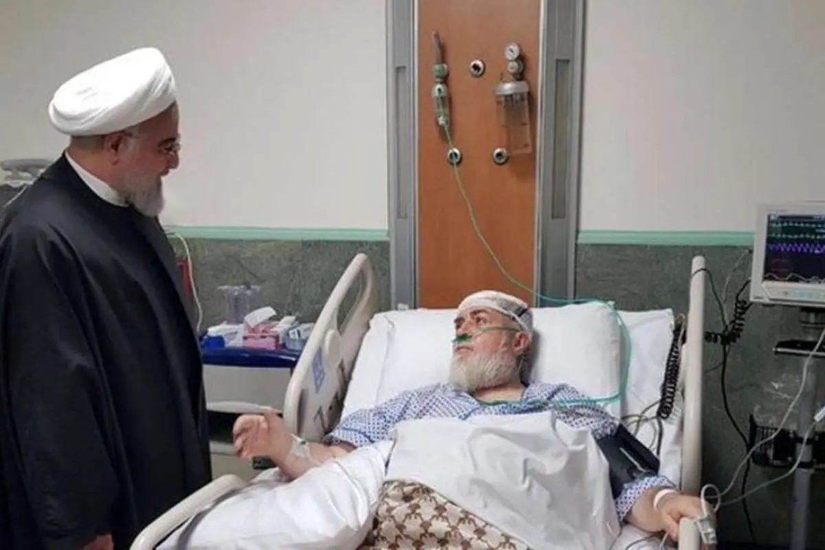 (عکس) رئیس جمهور از حجتالاسلام شهیدی عیادت کرد