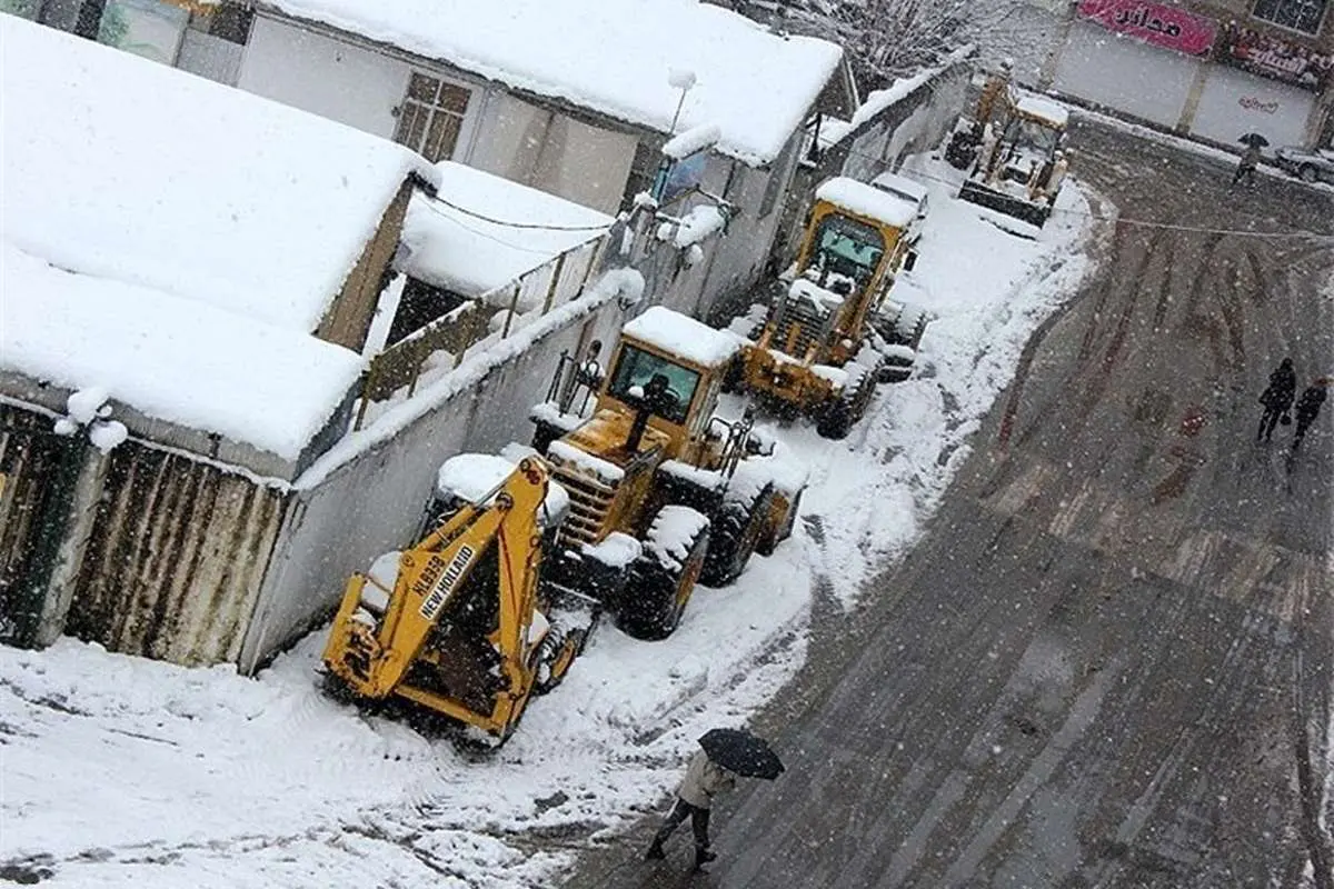 (تصاویر) رشت زیر بارش شدید برف