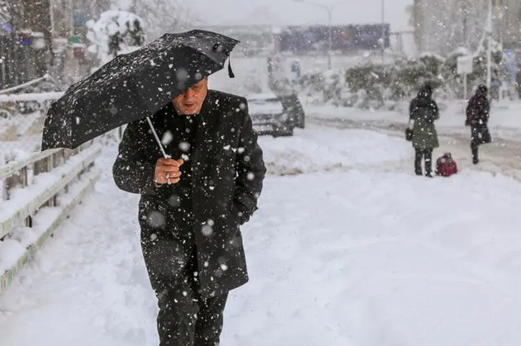 بارش شدید برف و باران در بیشتر استان‌های کشور