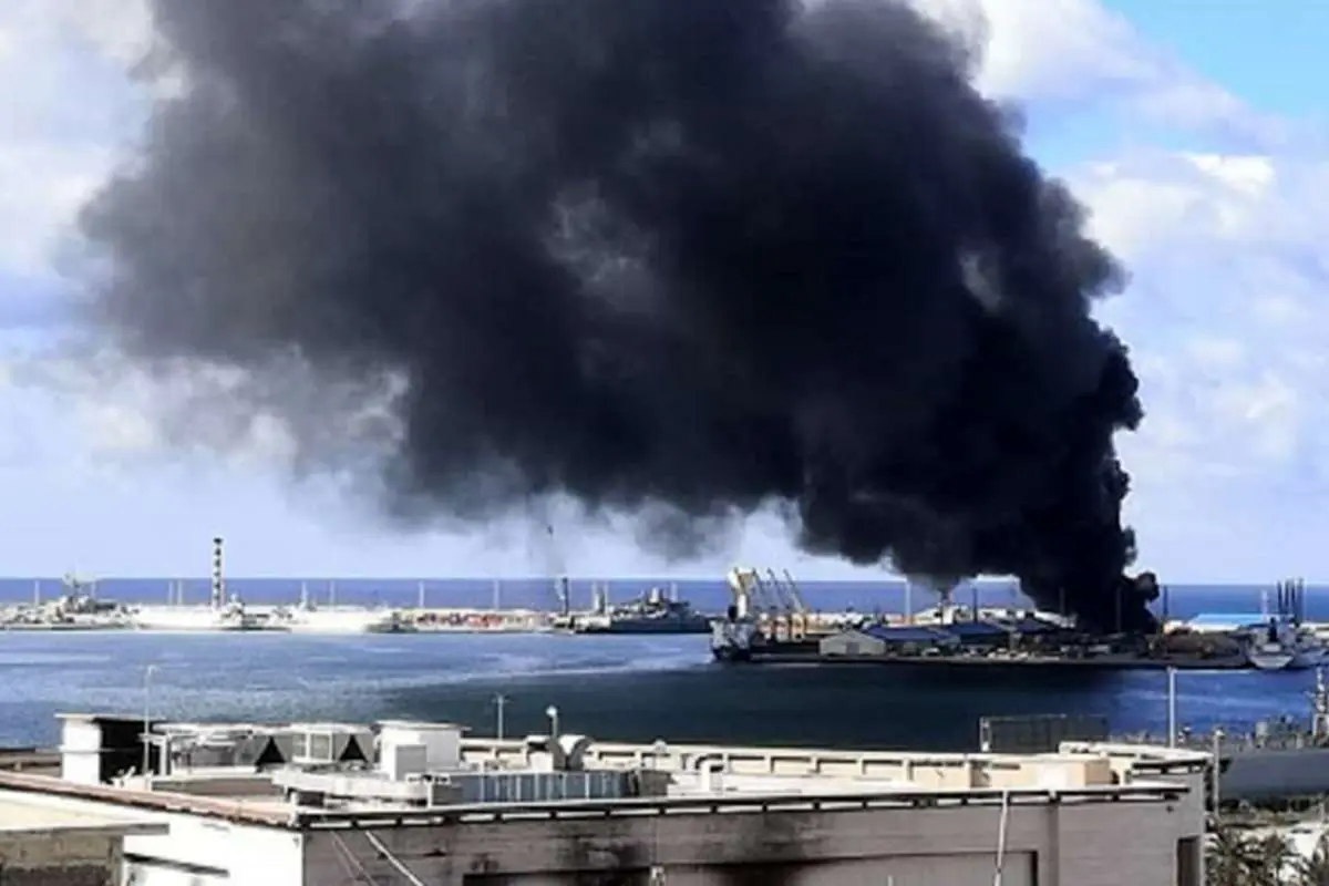 حمله به کشتی ترکیه‌ای حامل سلاح در بندر طرابلس