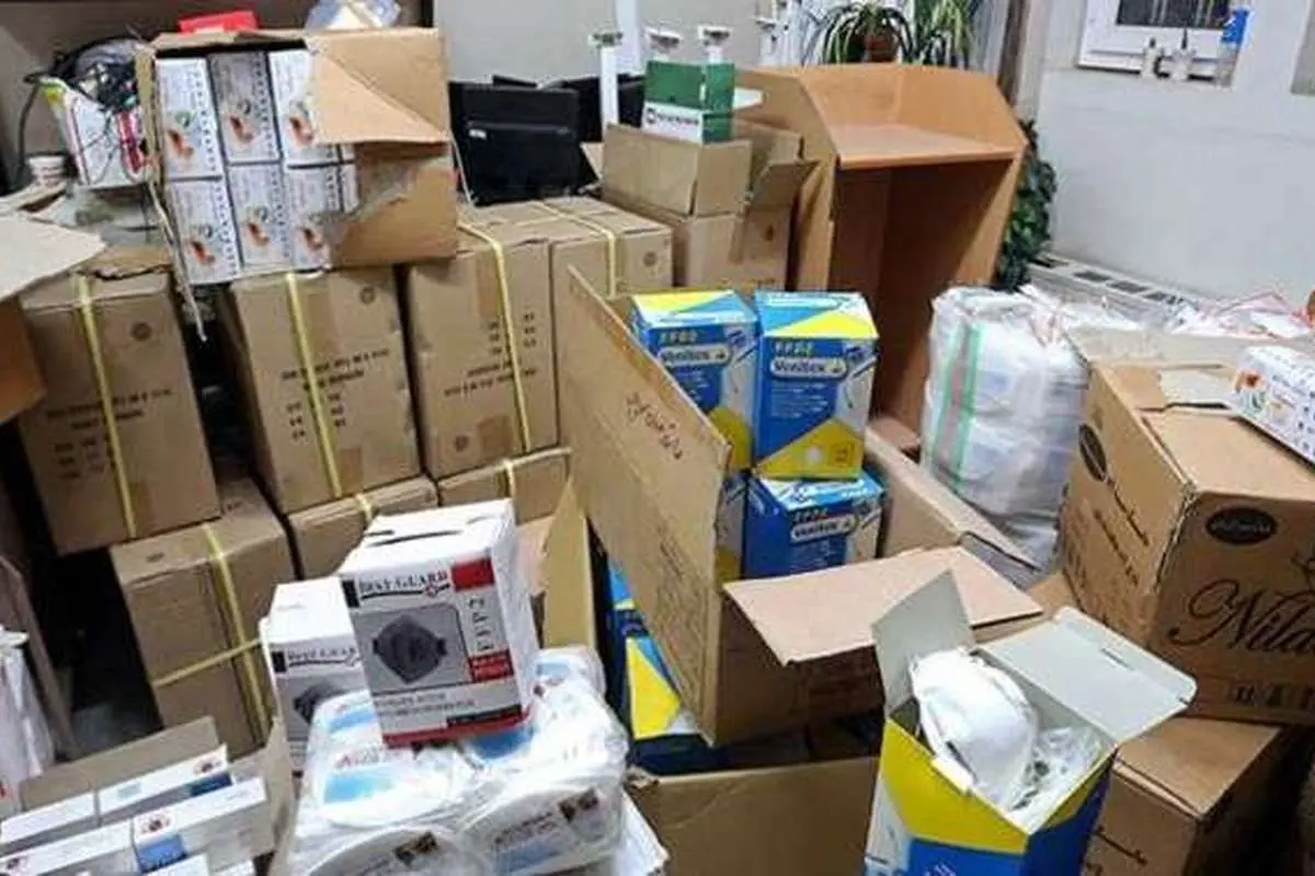 کشف ۷میلیون ماسک، ۸۵میلیون دستکش، ۷ هزار لیتر الکل