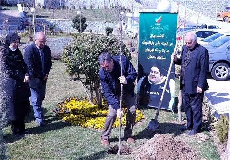 (عکس) کاشت نهال به یاد سیامند رحمان