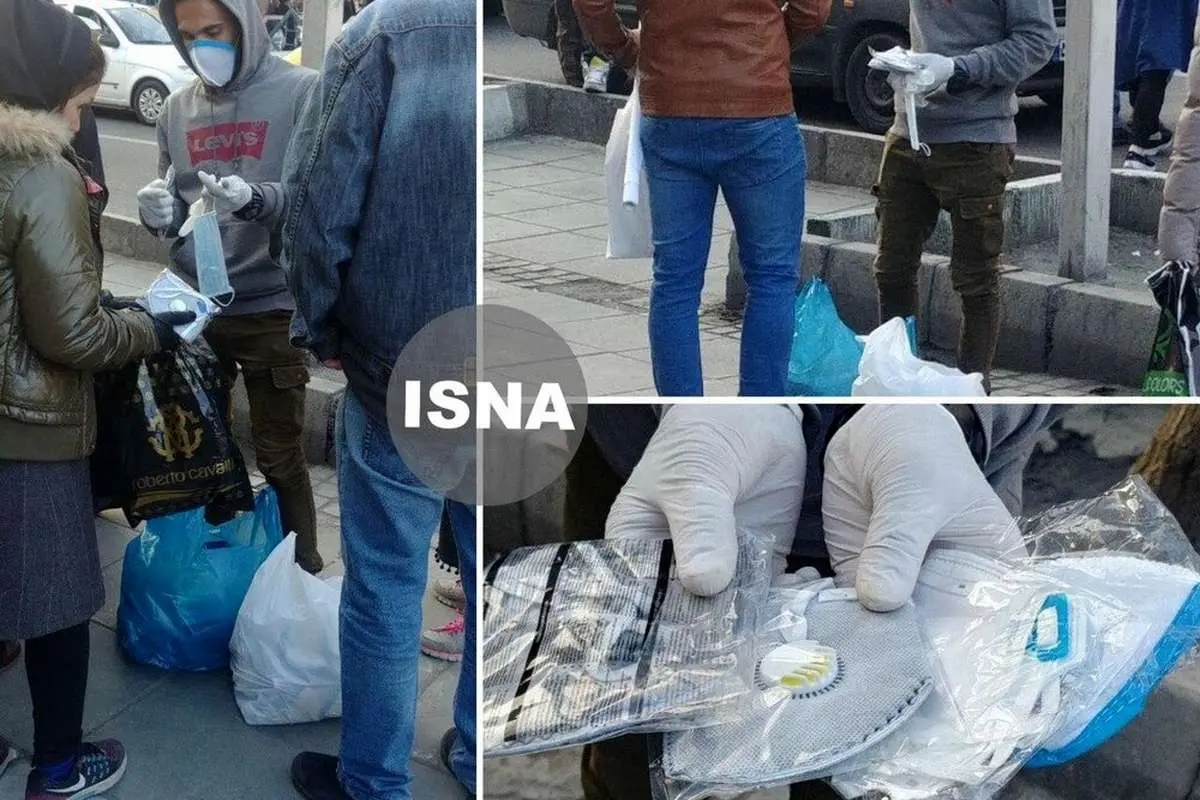 (تصویر) بازار سیاه فروش ماسک در تهران، از ۱۵ تا ۴۰ هزار تومان!