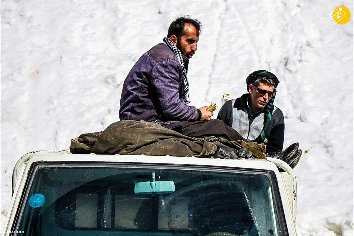 (تصاویر) شرایط سخت کولبران کردستان در زمستان
