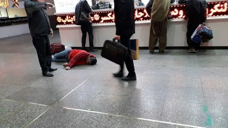 تکذیب تصویر مربوط به فرد مبتلا به کرونا در ترمینال غرب