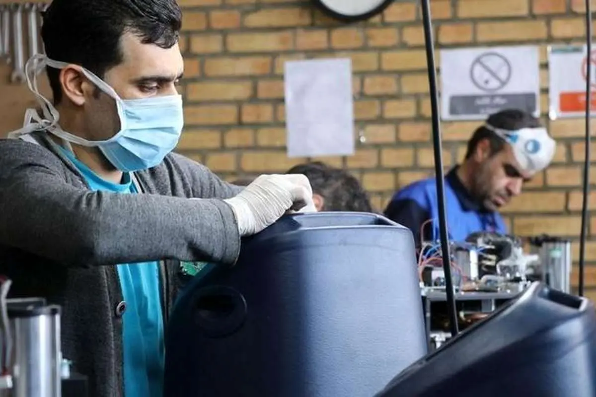 تولید اکسیژنساز بیماران کرونایی با حمایت موسسه دانش بنیان برکت