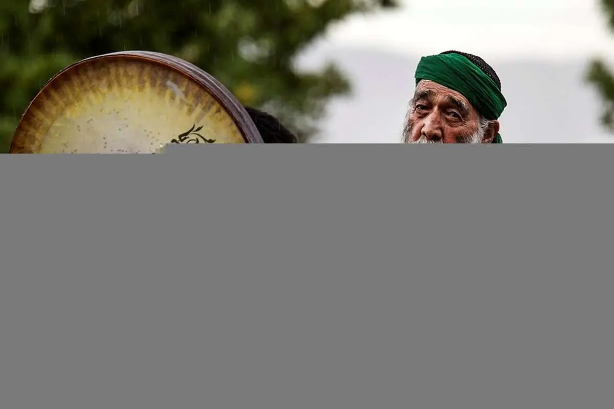 (تصاویر) دف نوازی زنان و مردان در كردستان