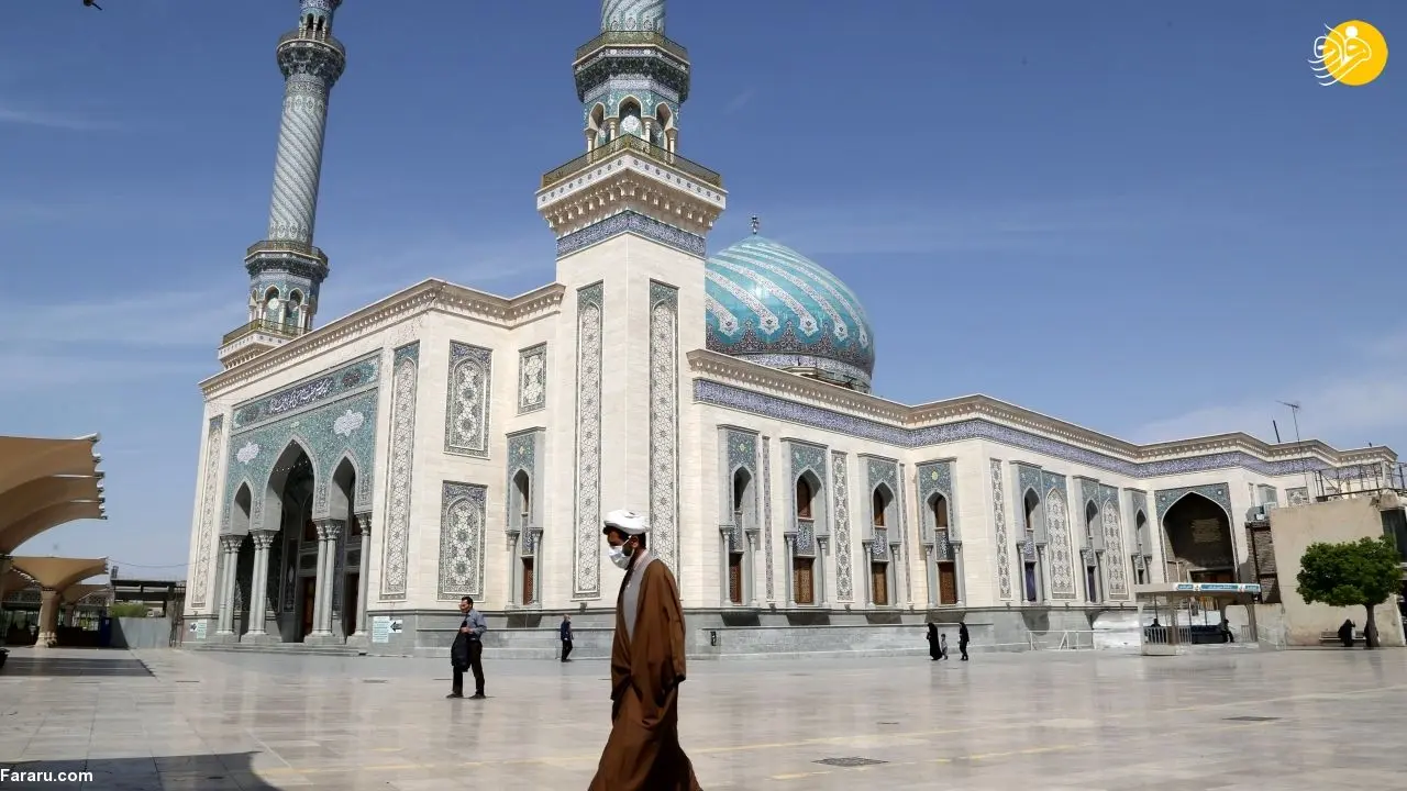 (تصاویر) بسته شدن حرم حضرت معصومه در قم