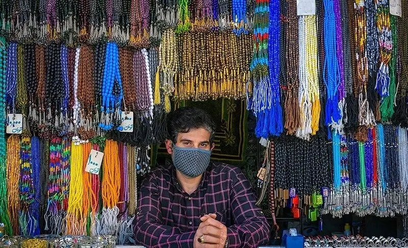 (تصاویر) کسادی بازار قم در پی شیوع کرونا