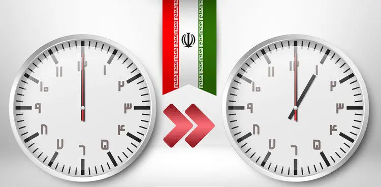 ساعت رسمی کشور یک ساعت جلو کشیده می‌شود