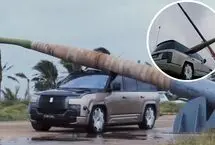 آزمایش عجیب بی‌وای‌دی؛ سقوط درخت ۲ تنی روی خودرو برقی