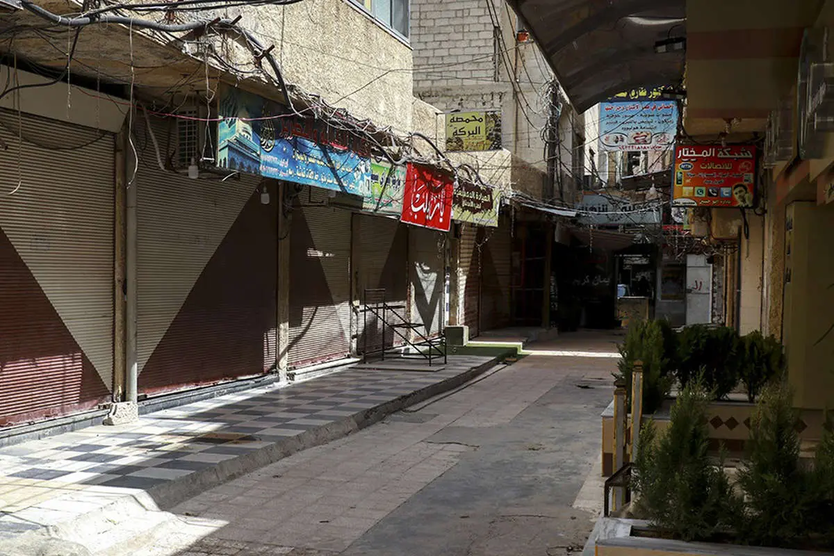 (تصاویر) تعطیلی بازار اطراف حرم حضرت زینب(س)