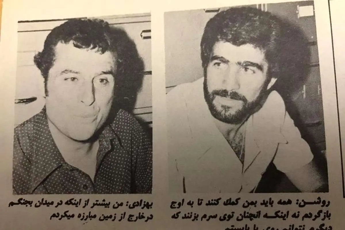 (عکس و متن) همایون بهزادی و حسن روشن در یک گفتوگوی رکوراست