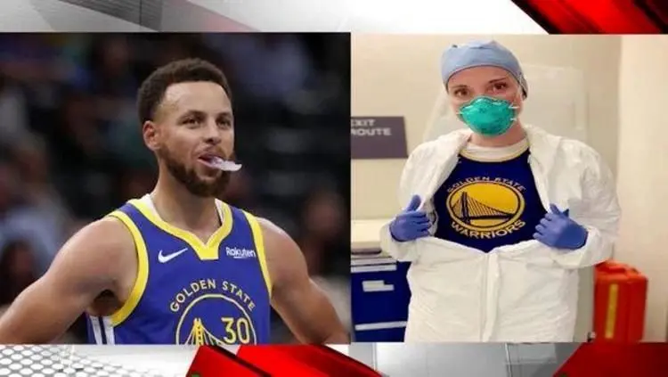 (عکس) تماس ستاره NBA با پرستار مبارز با کرونا