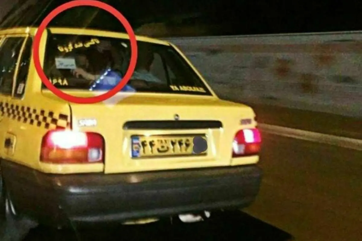 (تصویر) تاکسی ضدکرونا!
