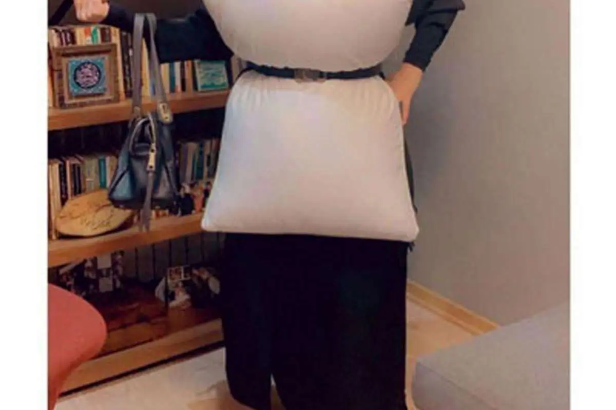 (عکس) کنایه پرستو صالحی با چالش بالش به تلویزیون!