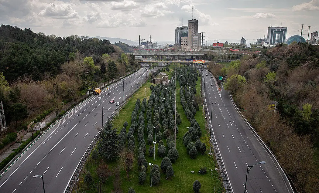 (تصاویر) خیابان‌های خلوت تهران