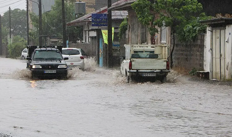 بارش شدید باران در ۵ استان