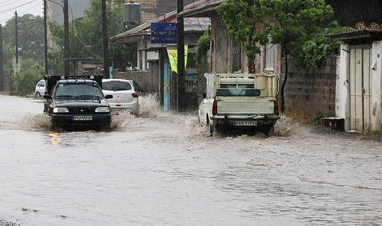 بارش شدید باران در ۵ استان