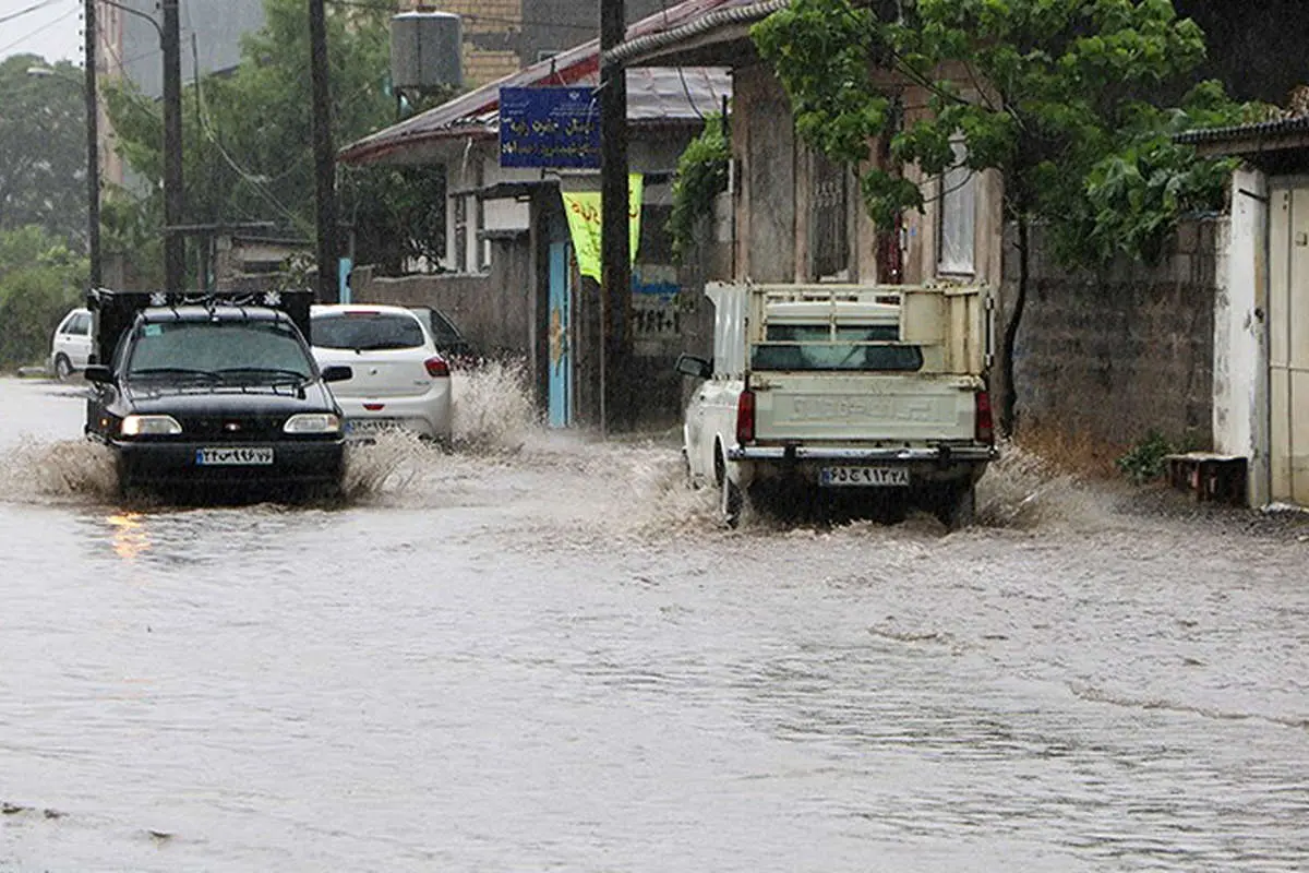 بارش شدید باران در ۵ استان