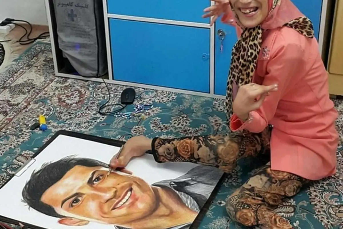 (عکس) تمجید مارکا از دختر معلول ایرانی