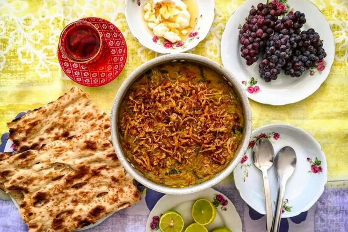 طرز تهیه آش شله قلمکار ویژه ماه مبارک رمضان