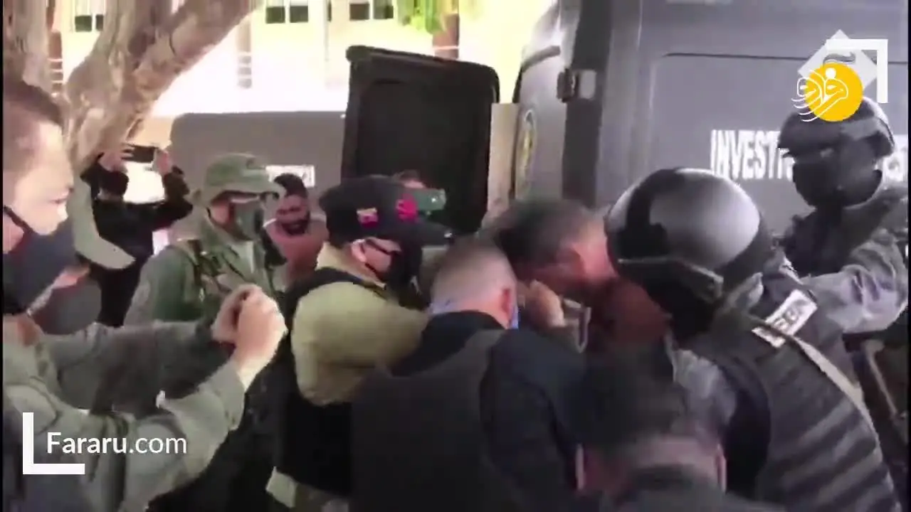 (ویدئو) بازداشت دو آمریکایی که در عملیات ترور مادورو مشارکت داشتند