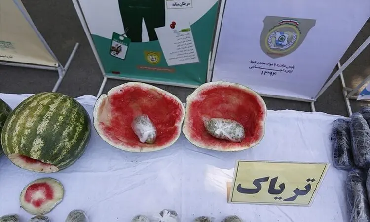 (عکس) هندوانه به شرط تریاک!