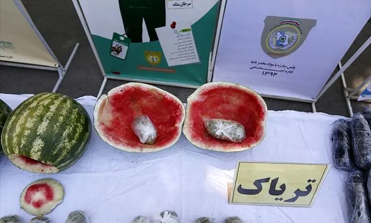 (عکس) هندوانه به شرط تریاک!
