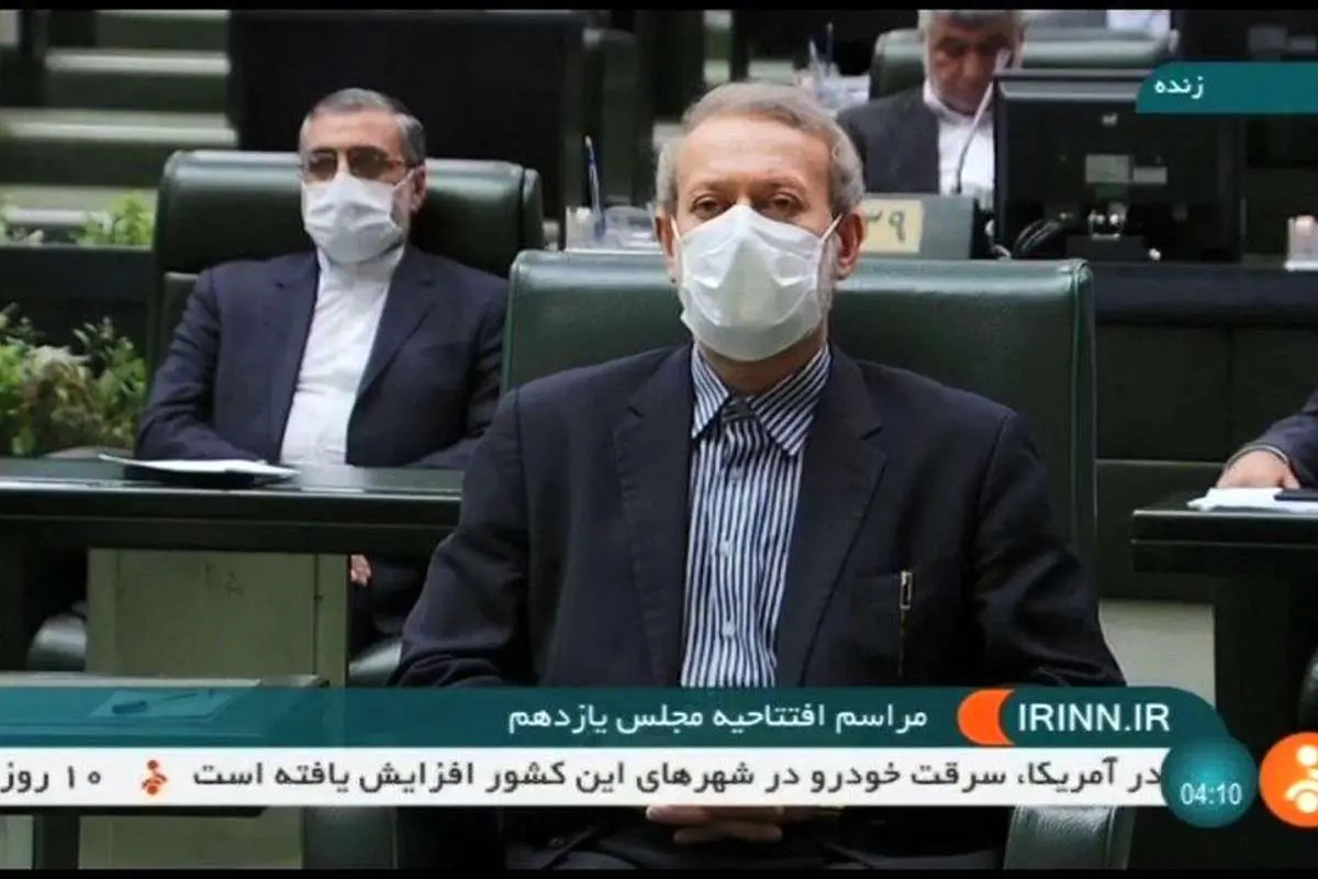 (عکس) تصاویری از روحانی و لاریجانی در مراسم افتتاحیه مجلس یازدهم