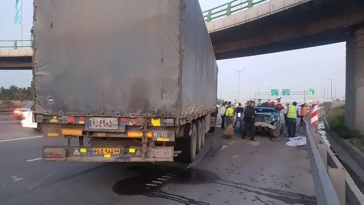 تصادف شدید در بزرگراه آزادگان و اعزام بالگرد