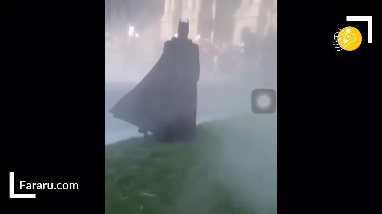(ویدئو) بتمن به تظاهرات مردمی آمریکا پیوست