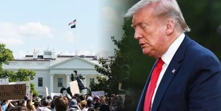 ترامپ: برای مدت کوتاهی به پناهگاه کاخ سفید رفتم