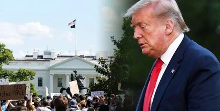 ترامپ: برای مدت کوتاهی به پناهگاه کاخ سفید رفتم