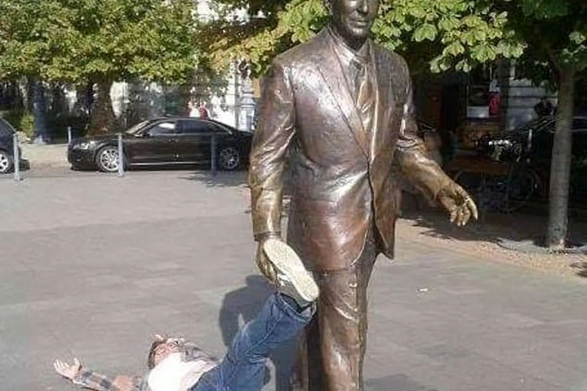 (تصاویر) شوخی با مجسمهها!