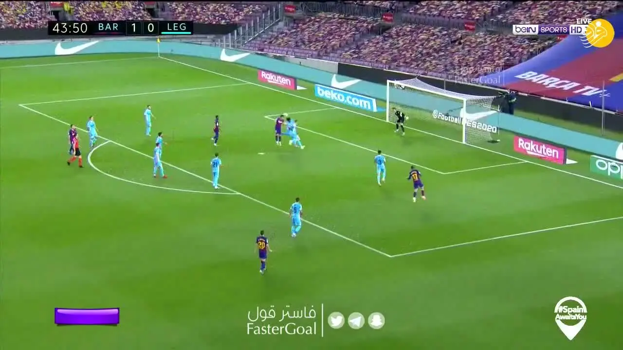 (ویدیو) خلاصه بازی بارسلونا 2 - 0 لگانس؛ بارسا در نوکمپ برنده شد