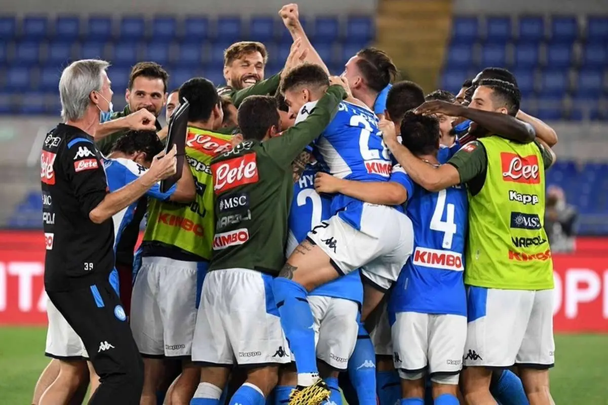 ناپولی بعد از شش سال قهرمان جامحذفی شد
