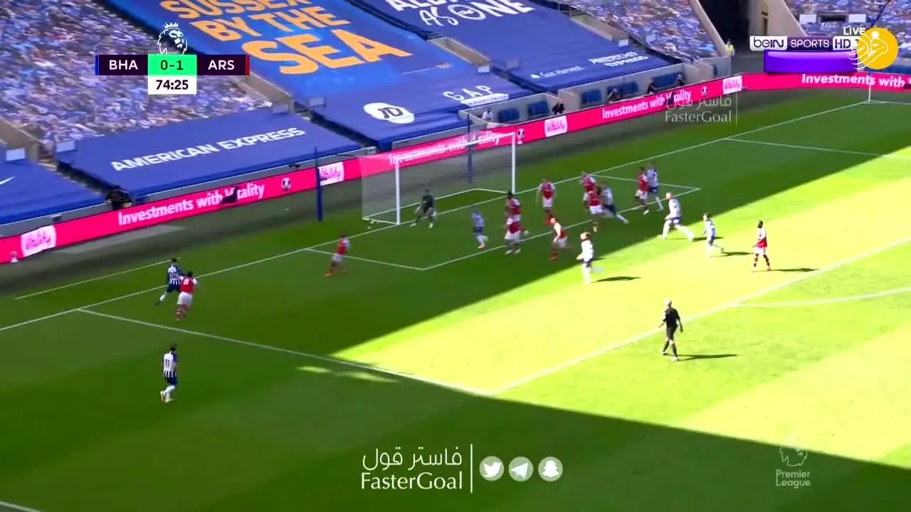 (ویدیو) خلاصه بازی برایتون 2 - 1 آرسنال؛ شکست بعدی توپچی‌ها