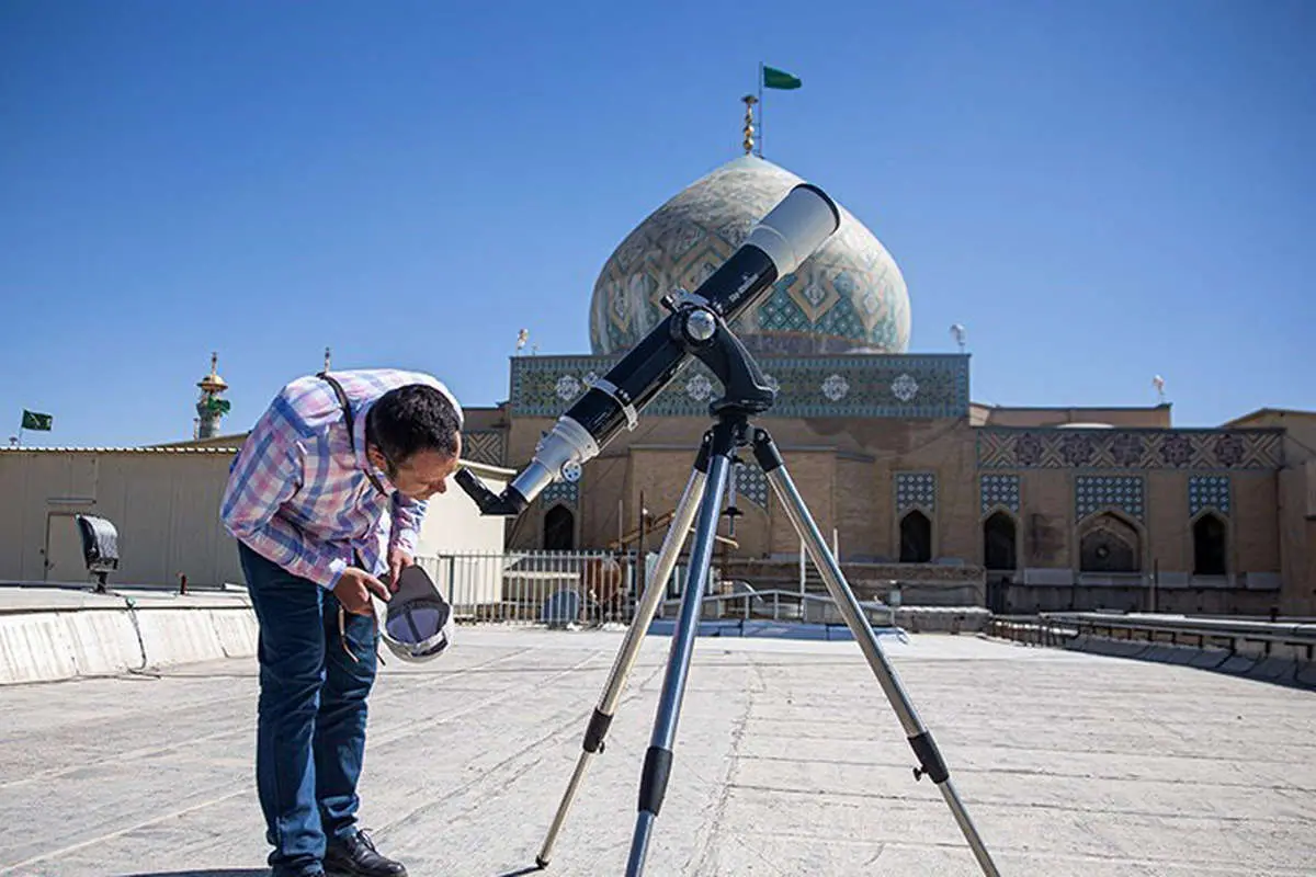 (تصاویر) آخرین خورشیدگرفتگی قرن ۱۴ در ایران