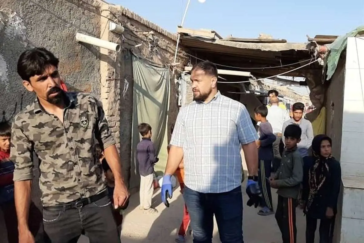 (عکس) قهرمان المپیک در مناطق محروم