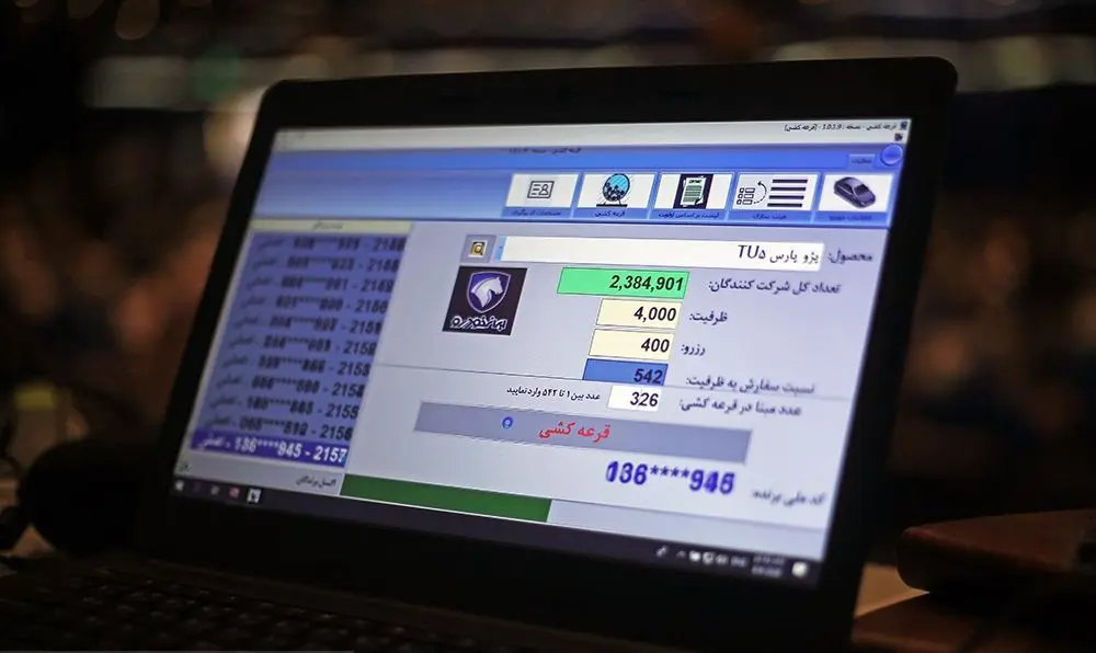(تصاویر) قرعه‌کشی فروش فوق‌العاده محصولات ایران خودرو