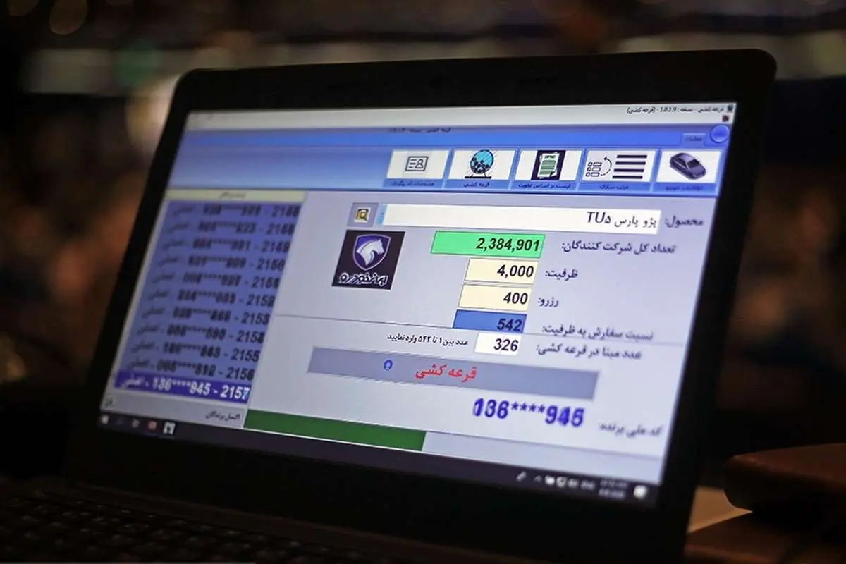 (تصاویر) قرعه‌کشی فروش فوق‌العاده محصولات ایران خودرو