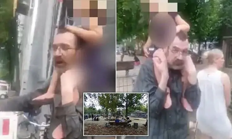 (ویدیو) لحظه ربودن دختر خردسال در پارک بازی!