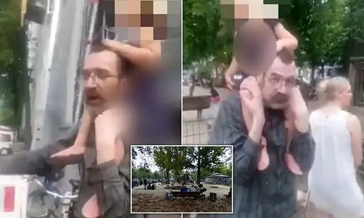 (ویدیو) لحظه ربودن دختر خردسال در پارک بازی!
