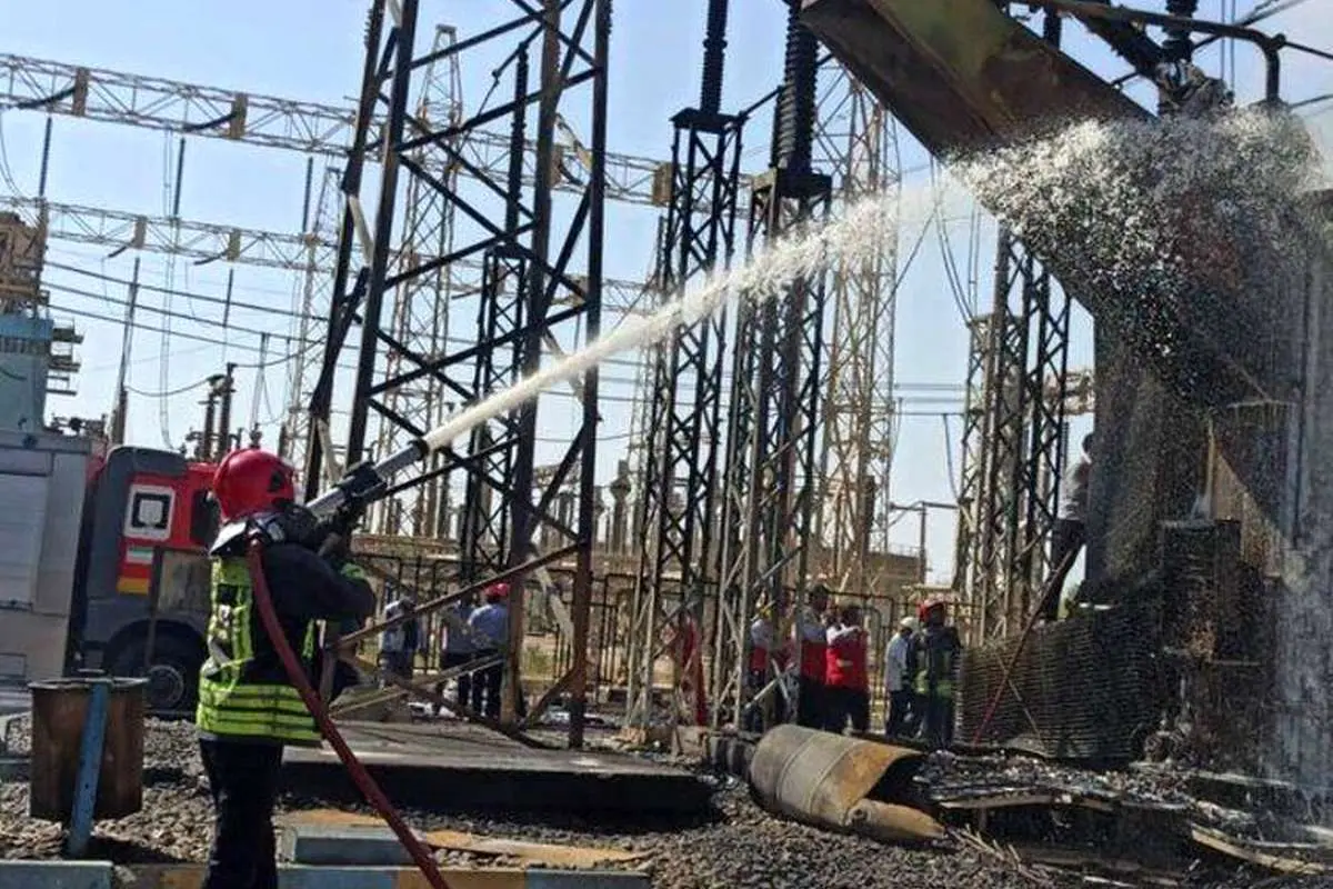 آتشسوزی در نیرورگاه شهید مدحج زرگان
