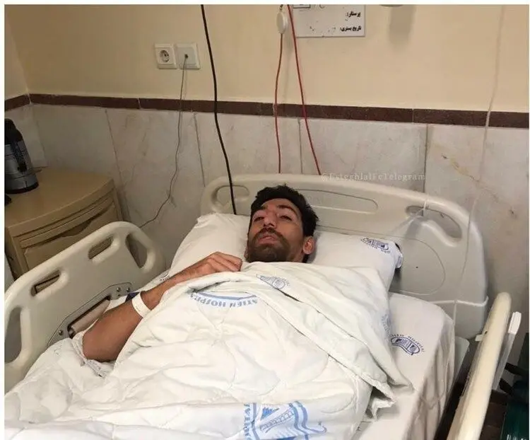 (عکس) انجام عمل جراحی بازیکن استقلال