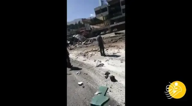 (ویدئو) حادثه رانندگی در لبنان