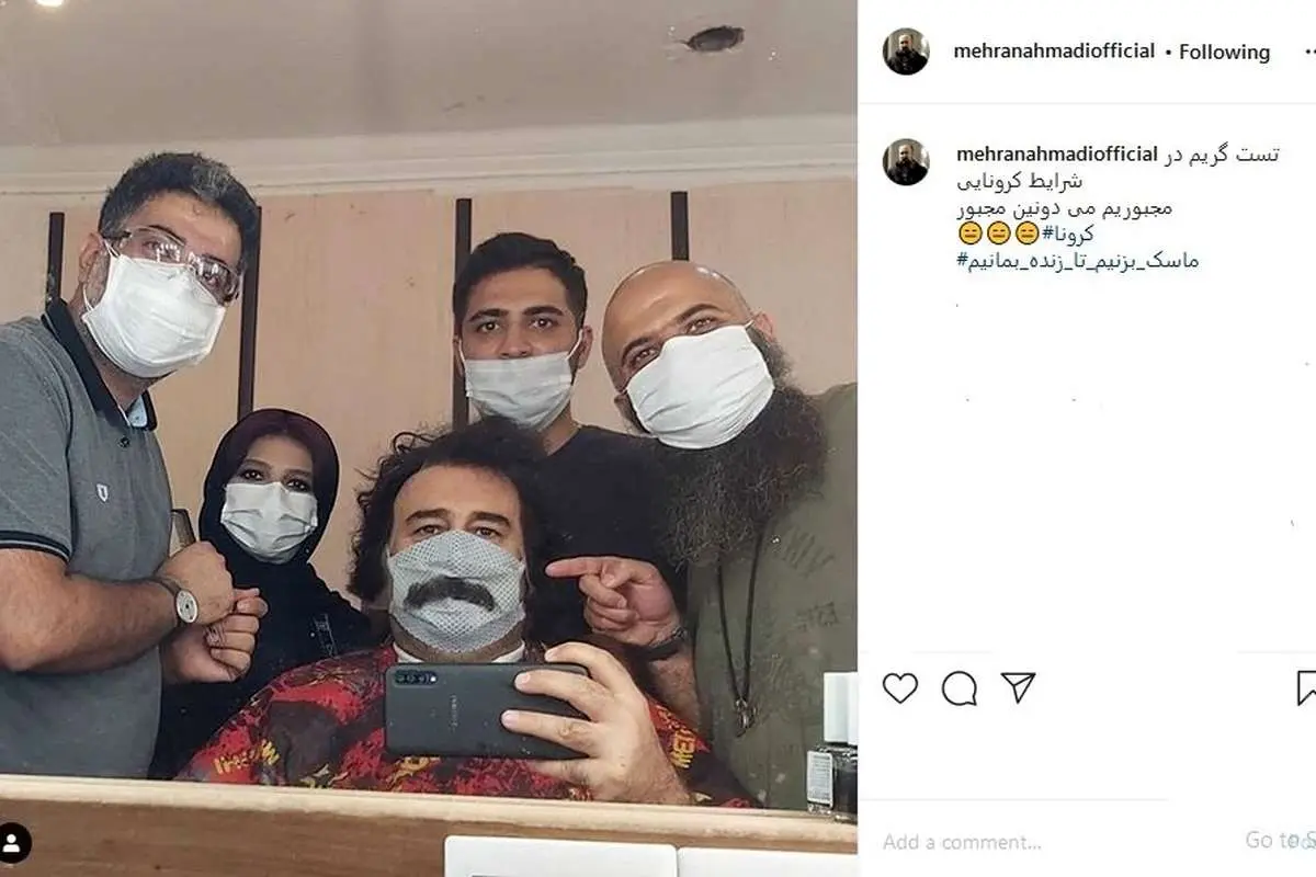 (عکس) شرایطِ عجیبِ مهران احمدی در اتاق گریم