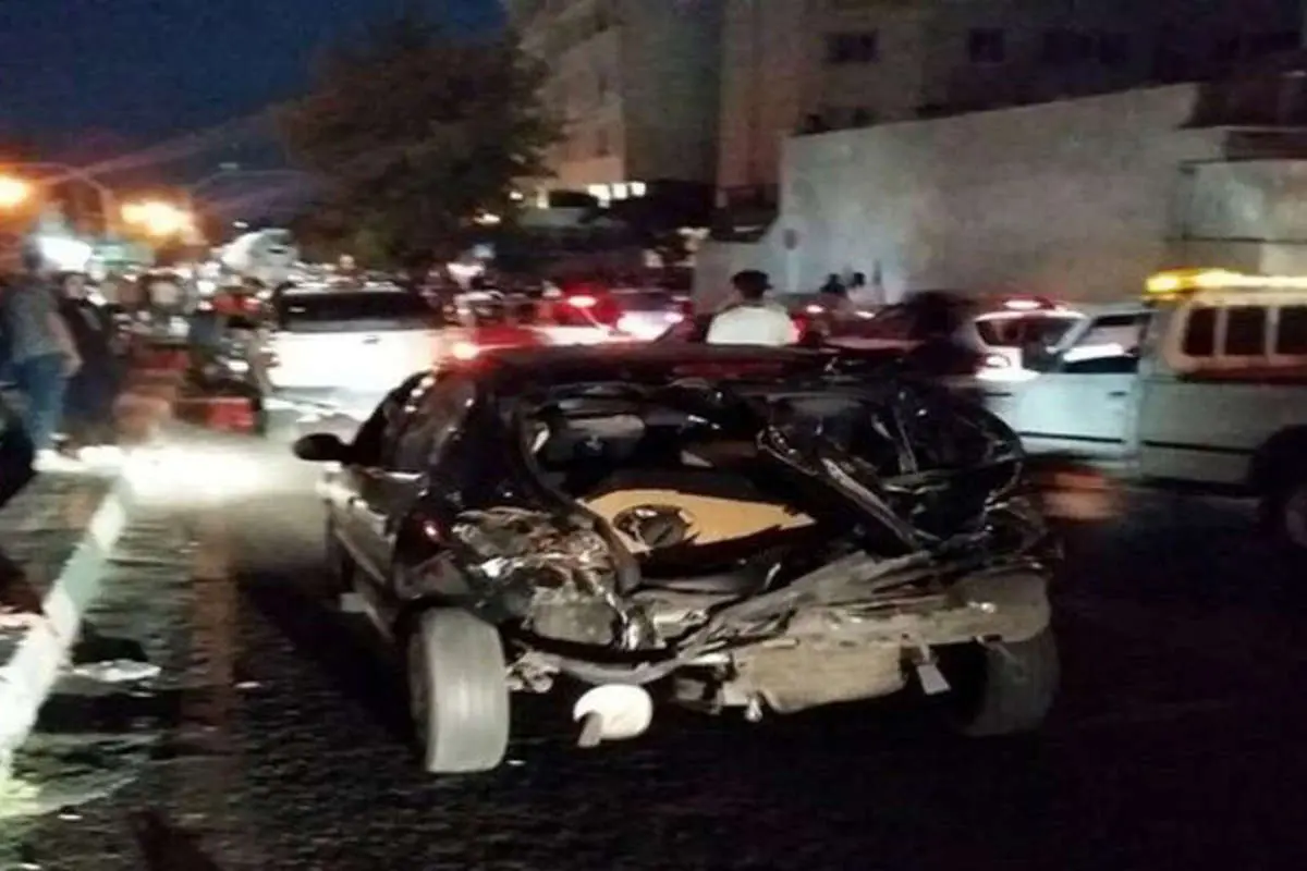 تصادف کامیون با ۱۶ خودرو سواری در تهران