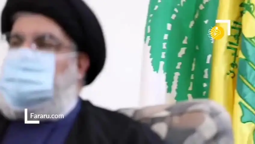 (ویدئو) پیام سید حسن نصرالله با ماسک